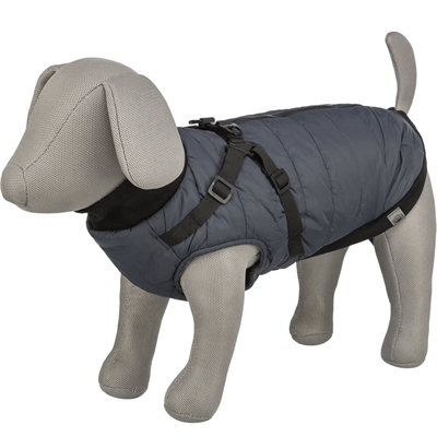 Trixie Pontis Hundjacka med Inbyggd Sele i Grå